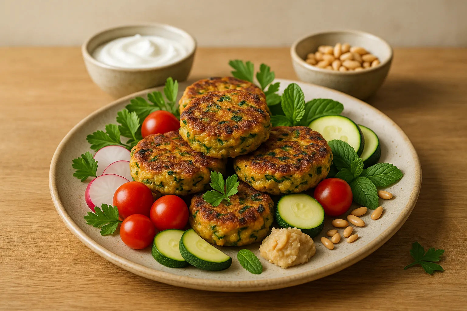 Chickpea Zucchini Fritters