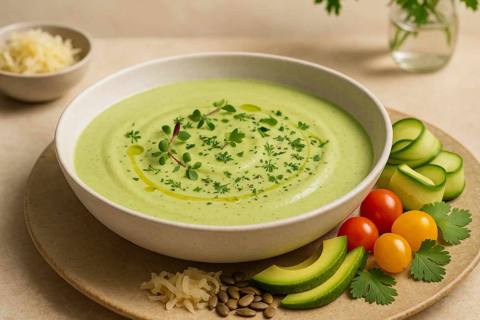 Chilled Avocado Kefir Soup