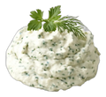 Queso crema, hierbas