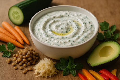 Cucumber Yogurt Lentil Dip