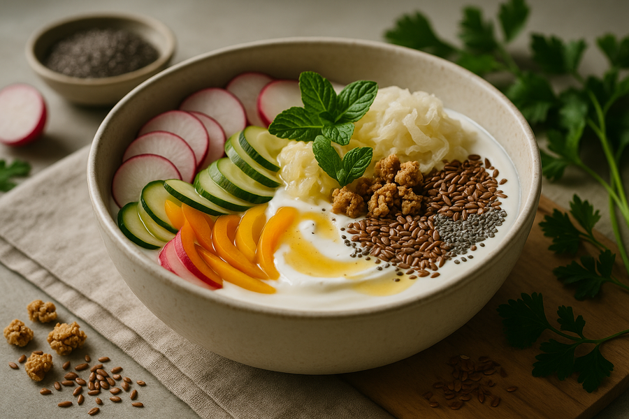 Heerlijke yoghurtkommen voor darmgezondheid en microbioomondersteuning