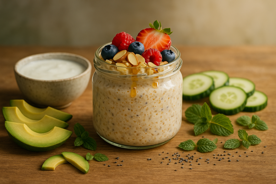 Ontdek heerlijke overnight oats recepten voor darmgezondheid en microbiota ondersteuning