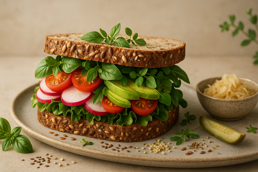 Gezonde sandwichrecepten ter ondersteuning van je darmen en je microbioom