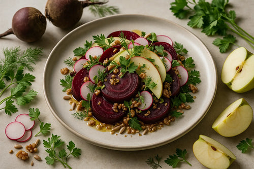 Dutch beetroot salad with apple