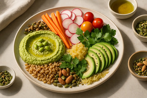 Edamame Hummus Plate