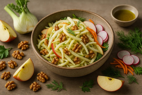 Fennel Apple Walnut Slaw