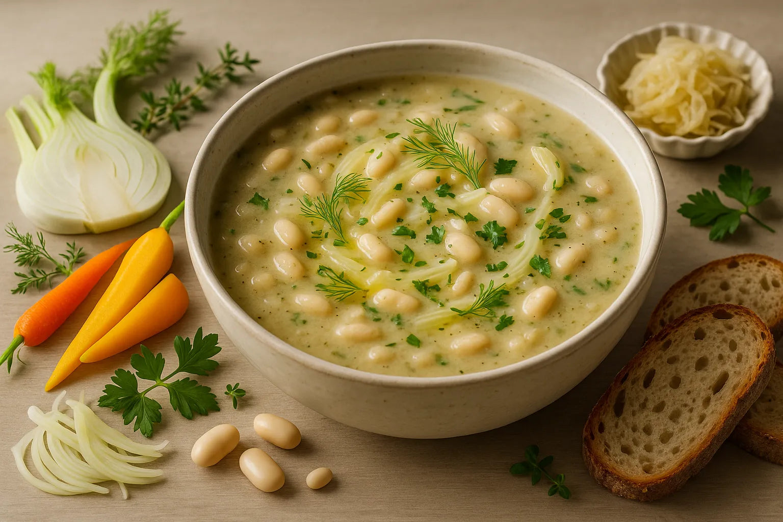 Fennel White Bean Soup