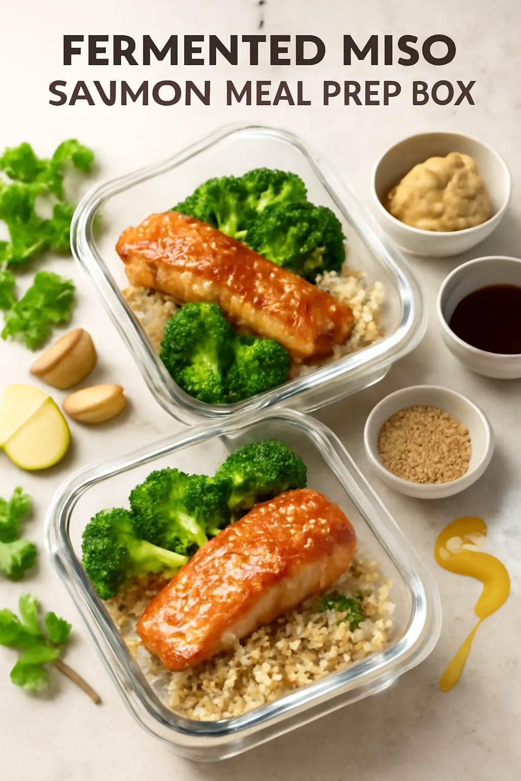 Fermented Miso Salmon Meal Prep Box