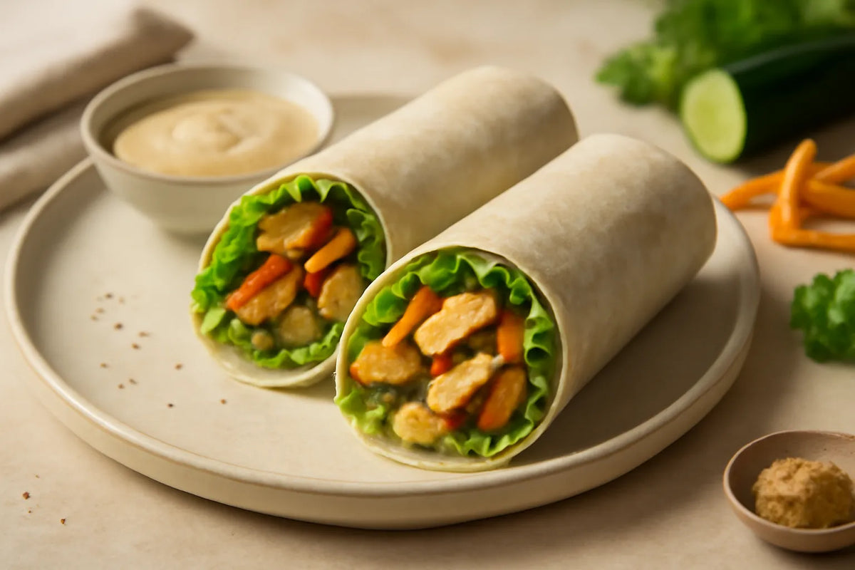 Fermented Miso Tahini Tofu Wrap