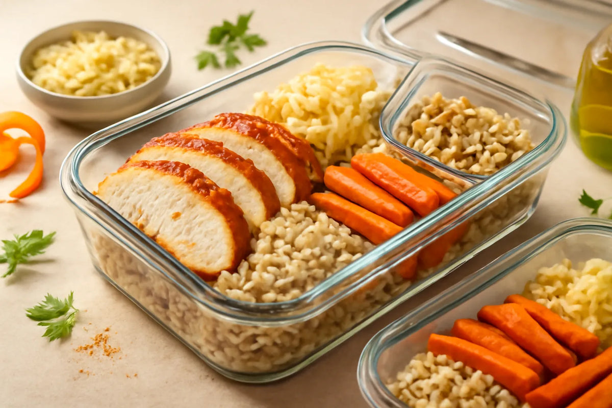 Meal prep di tacchino e crauti fermentati
