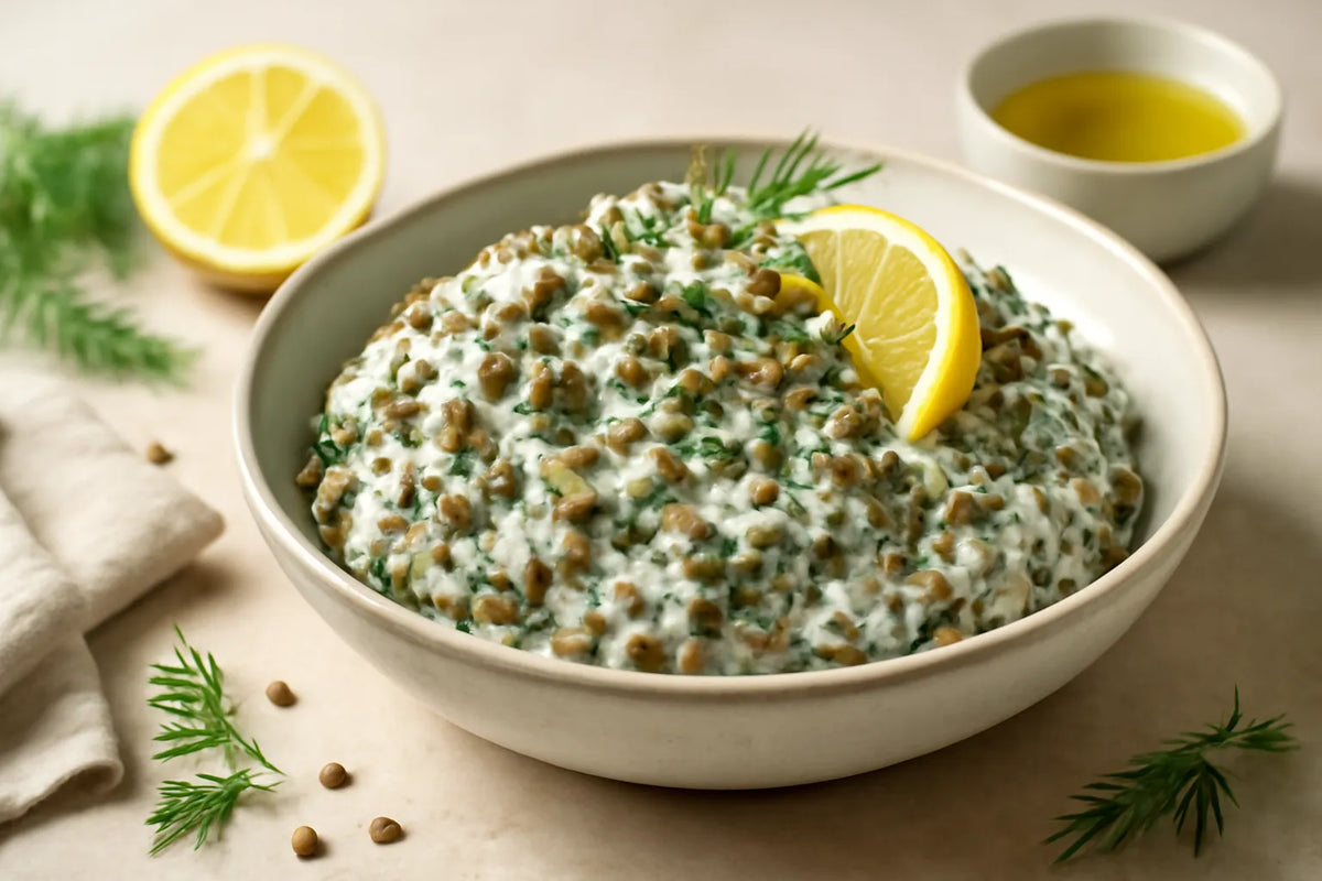 Fermented Yogurt Dill Lentil Salad