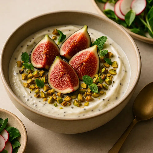 Vijg, yoghurt & pistachenoten kom