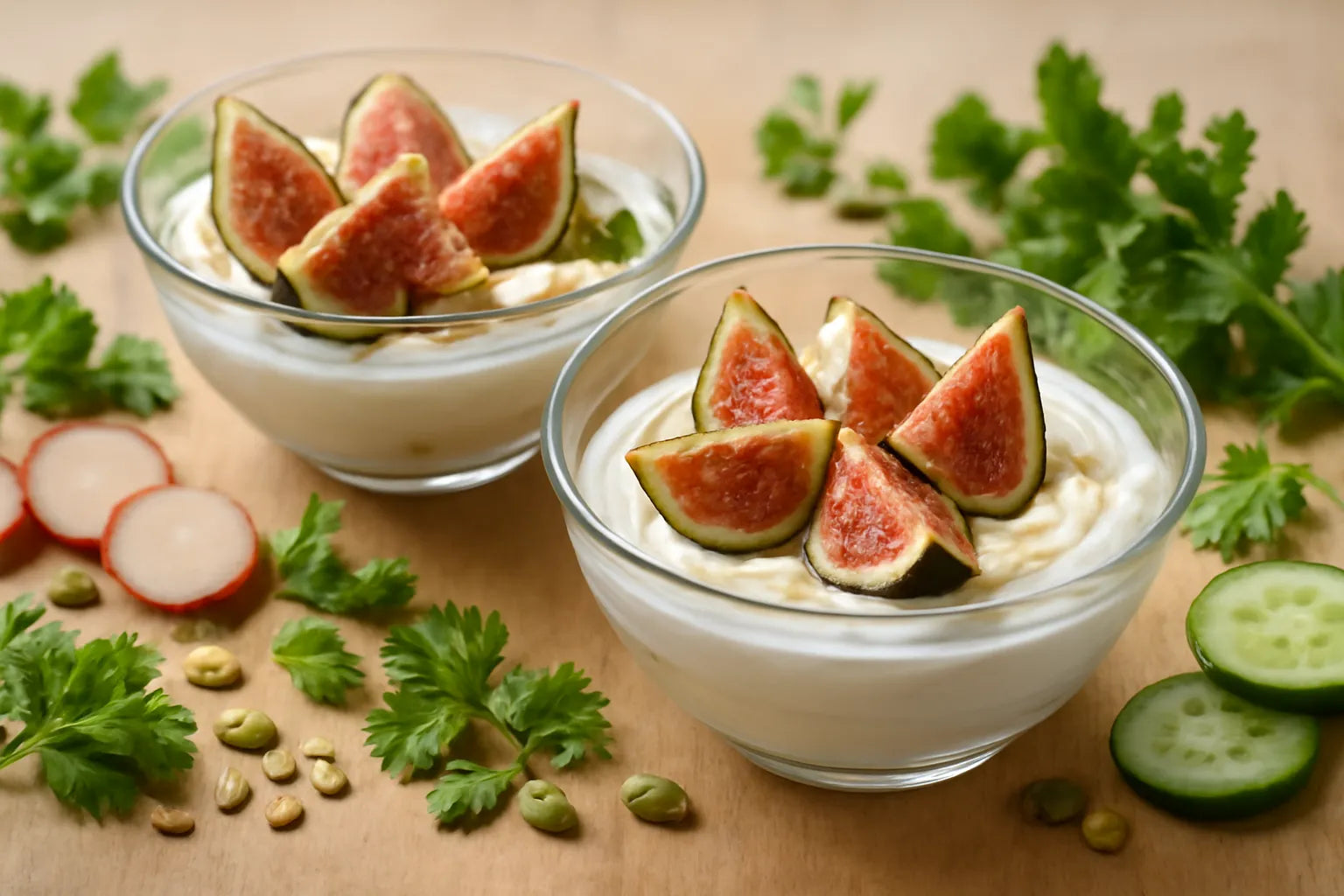 Verse vijgen met yoghurt
