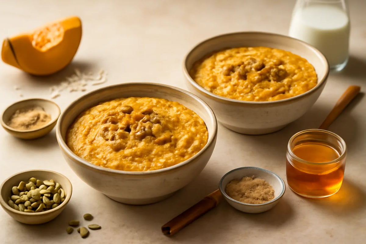 Porridge di zucca e zenzero per una digestione delicata