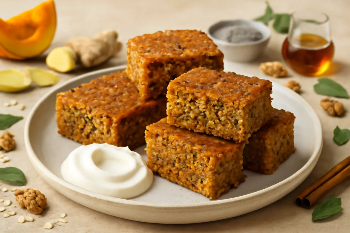 Gâteau moelleux au potiron et au gingembre, doux pour la digestion