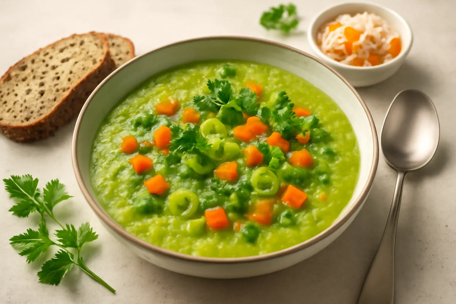 German pea soup with extra vegetables