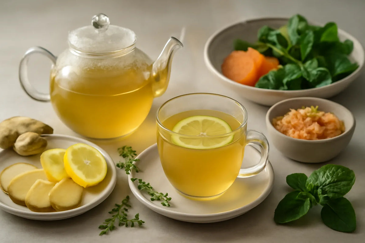 Ginger lemon tea