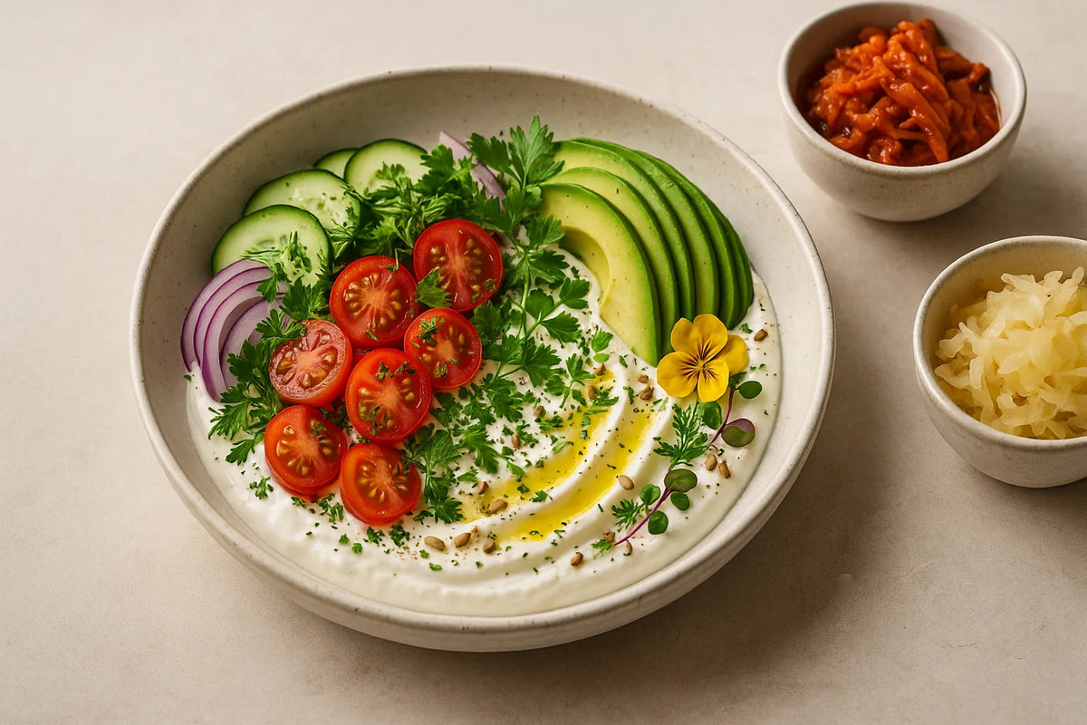 Greek Yogurt Savory Breakfast Bowl