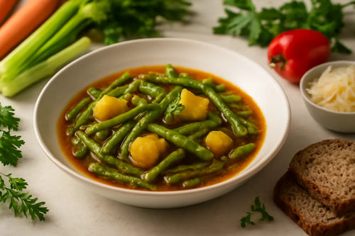 Green bean stew with potatoes