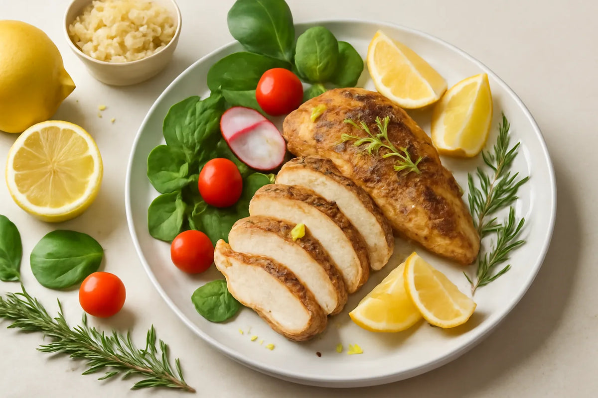 Grillowany kurczak z cytryną i rozmarynem
