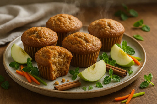 Healthy apple cinnamon muffins