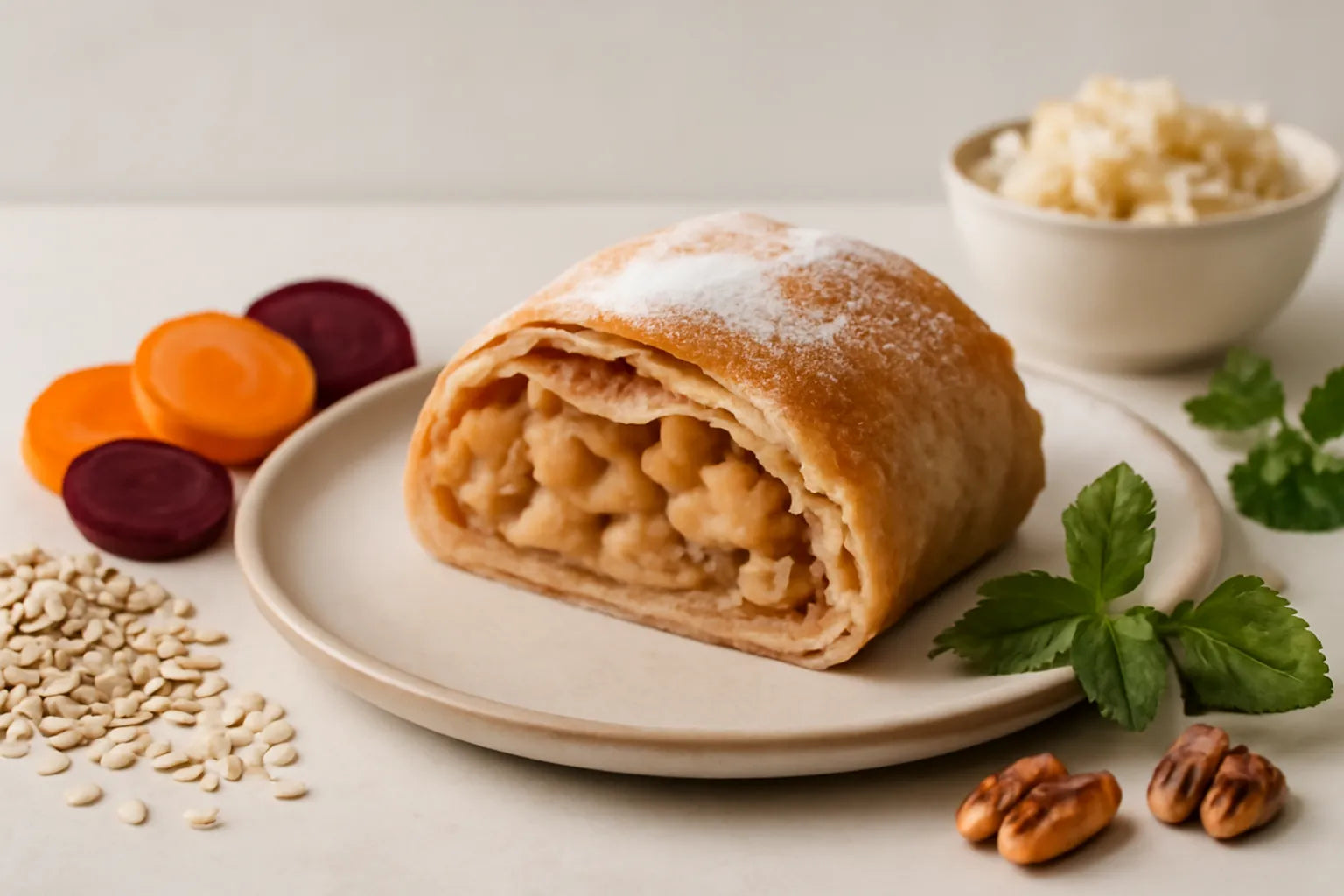 Gezonde Duitse appelstrudel