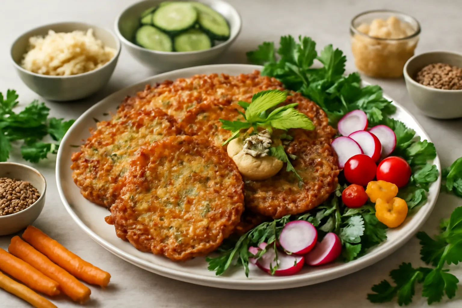 Healthy German potato pancakes