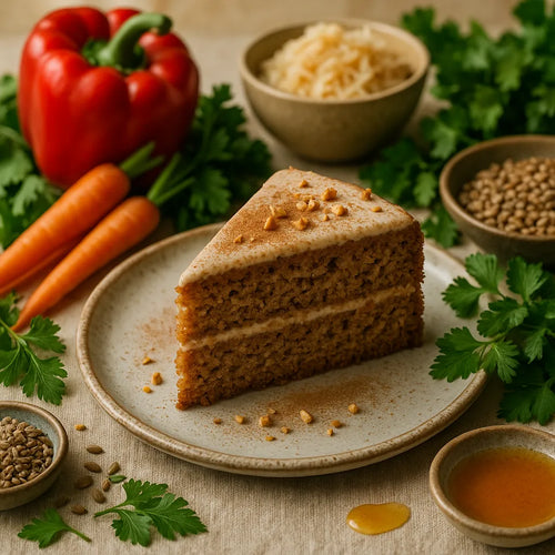 Healthy spice cake with whole-grain flour