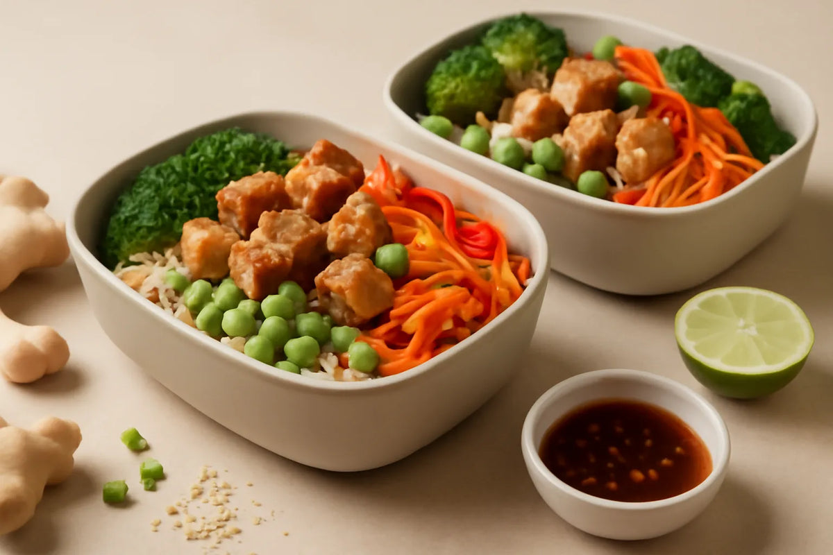 Bowl de tofu et d’edamame riche en protéines et en fibres, à préparer à l’avance