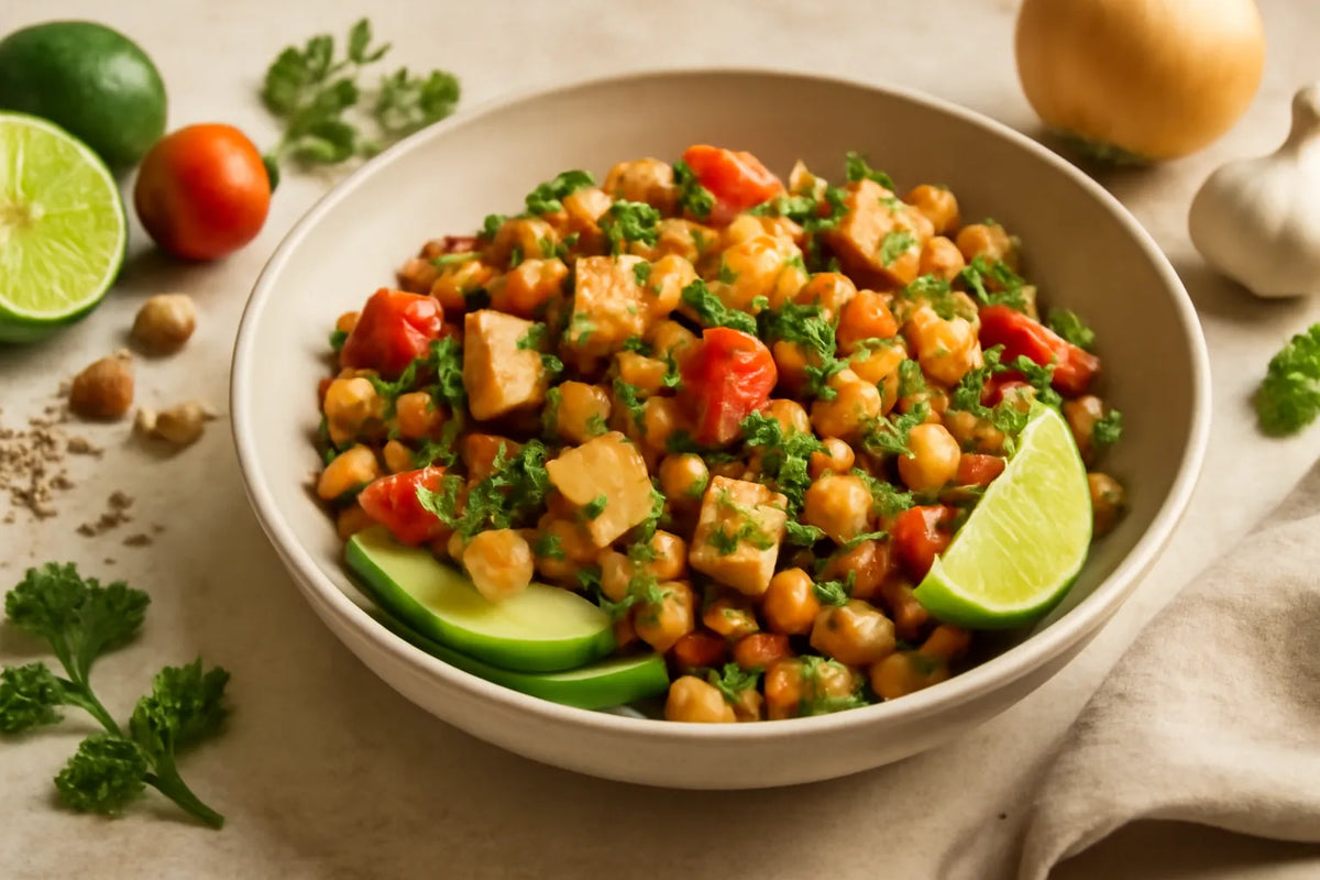 Bowl per la colazione con tacchino e fagioli pinto, ricca di proteine e fibre