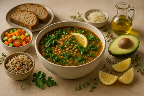 Kale Lentil Lemon Soup
