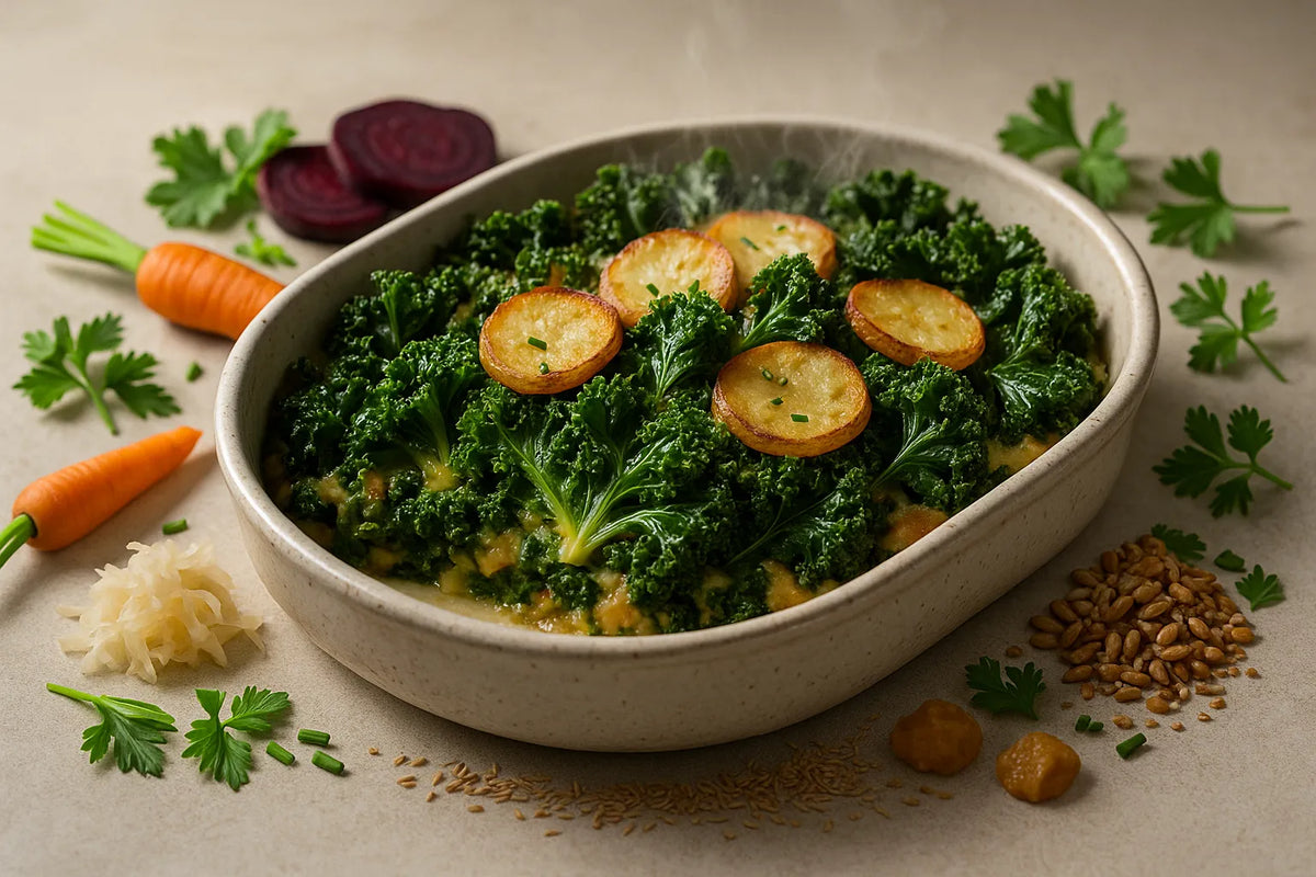 Kale potato casserole