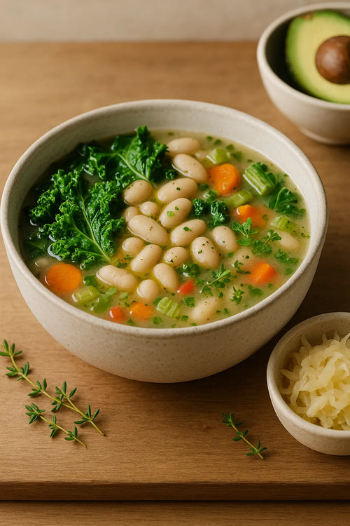 Kale soup with white beans