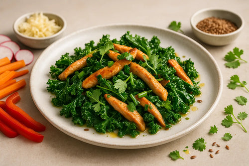 Kale wok with chicken
