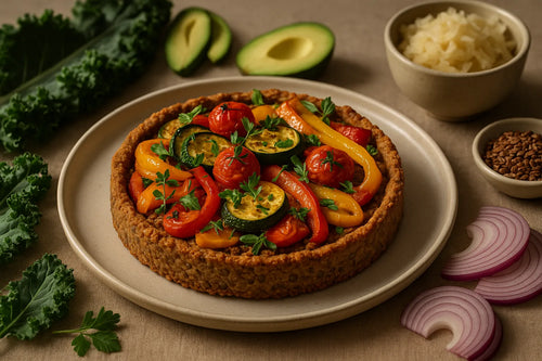 Lentil Crust Vegetable Tart