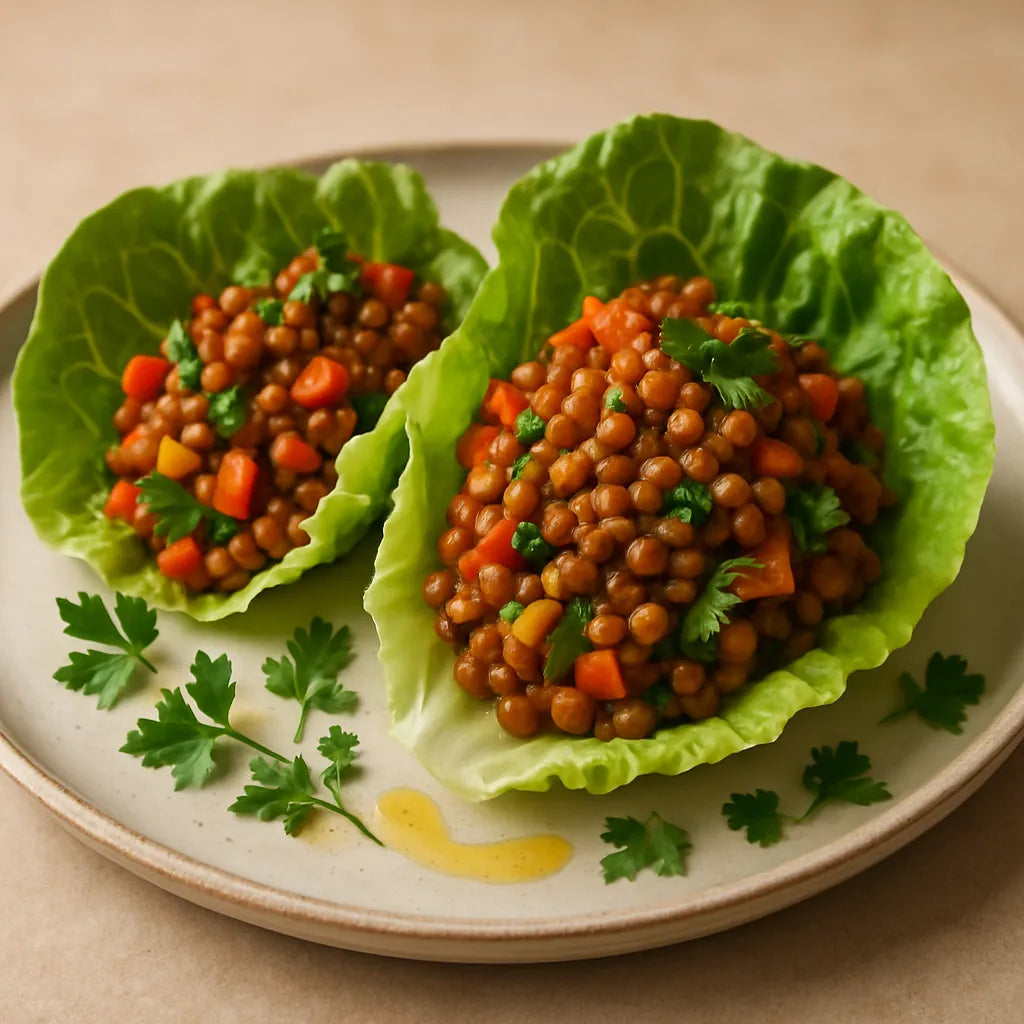 Lentil Sloppy Joe Lettuce Cups