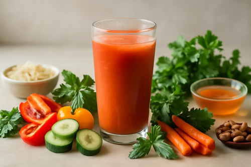 Light tomato vegetable juice