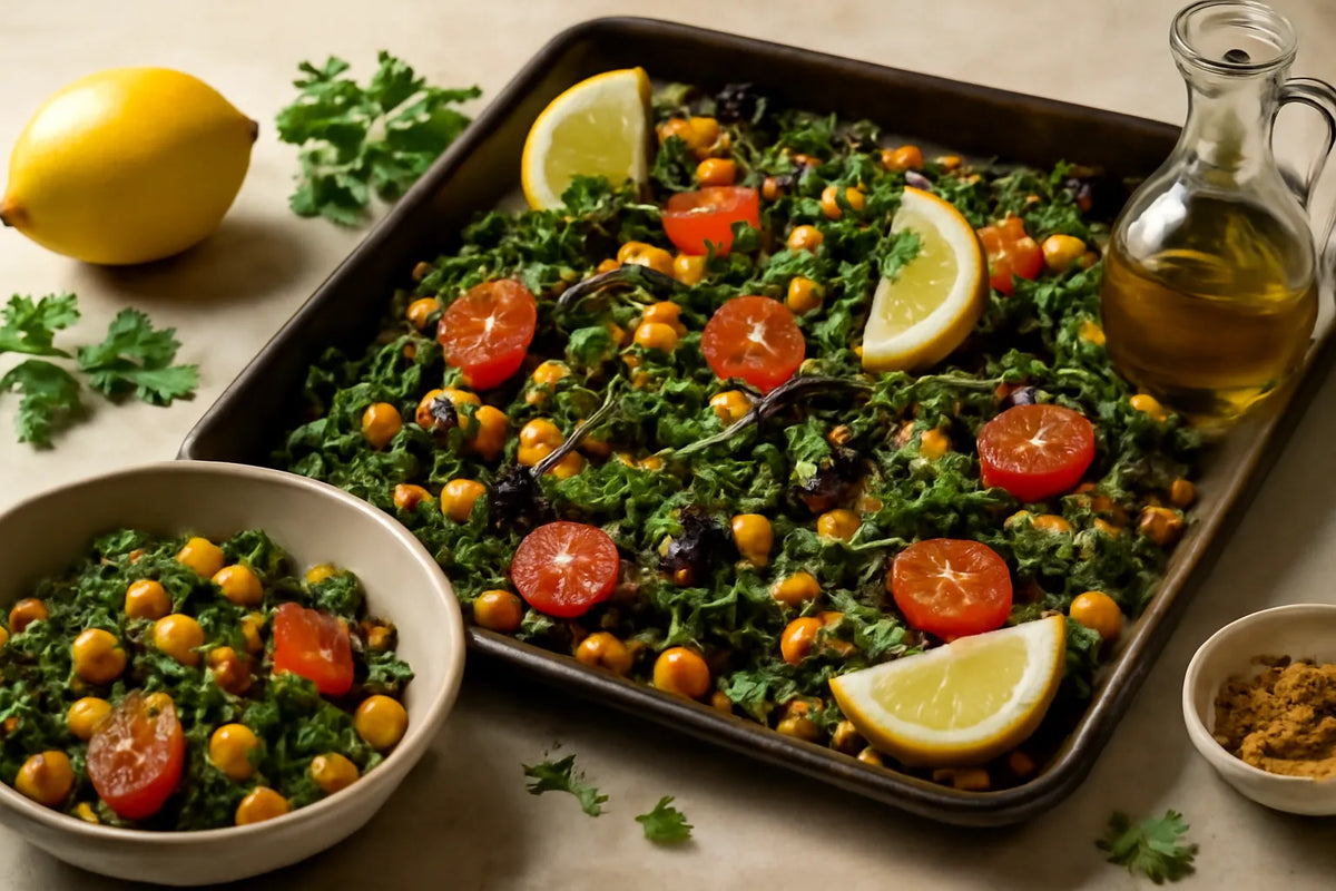Teglia al forno di ceci e verdure per la longevità