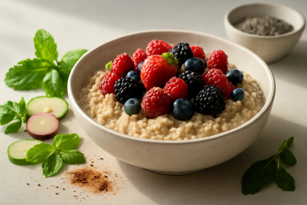 Longevity Polyphenol Berry Oat Bowl