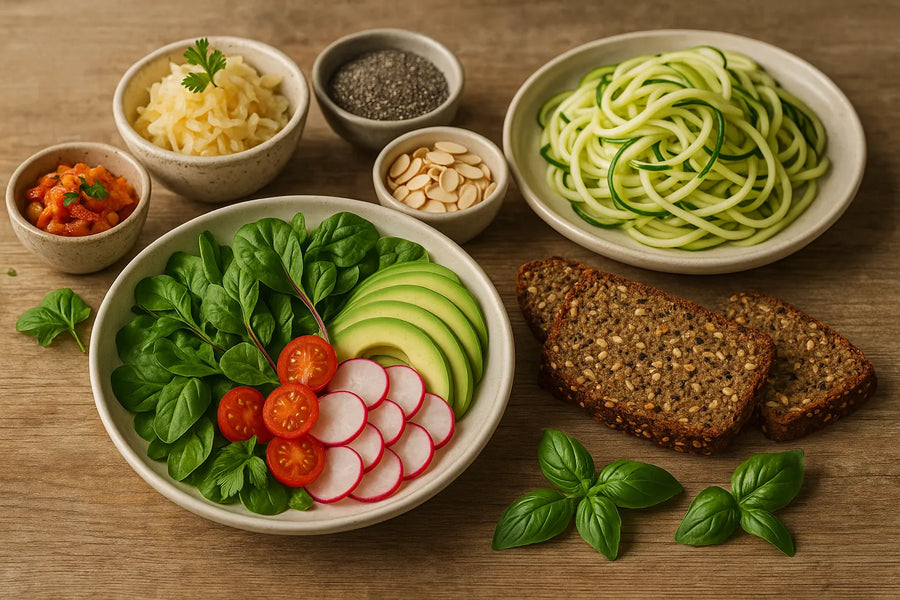 Descubre recetas deliciosas bajas en carbohidratos para la salud intestinal y el equilibrio de la microbiota