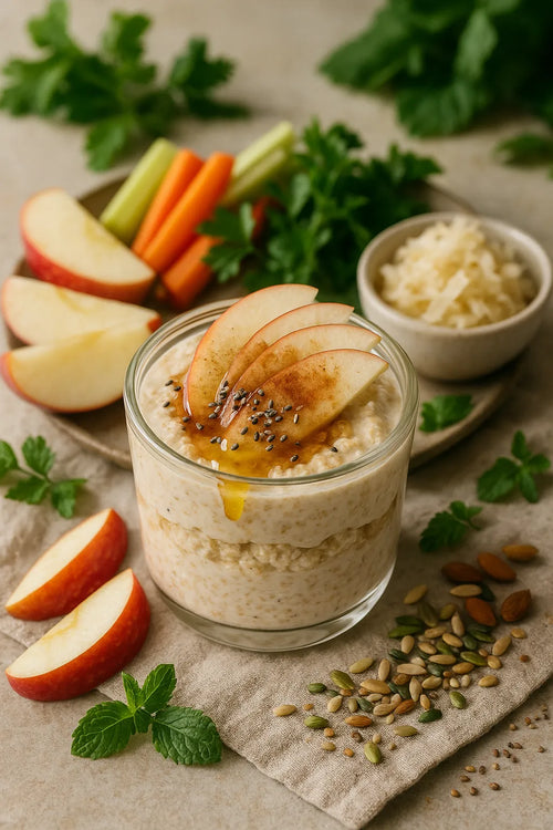 Meal prep apple overnight oats