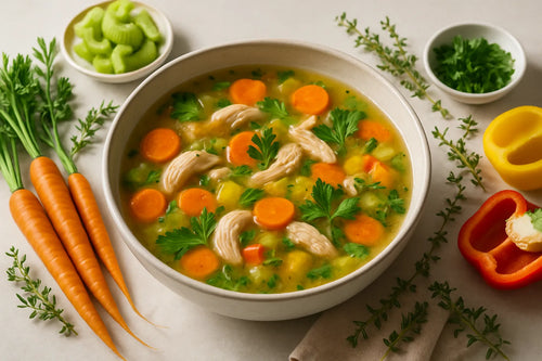 Meal prep chicken soup