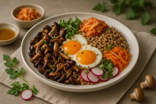 Miso Mushroom Egg Bowl
