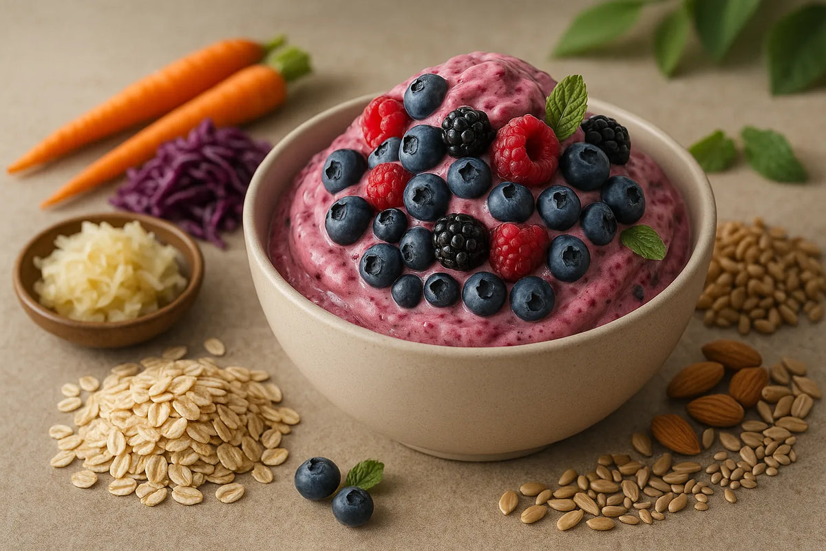 Mixed berry smoothie ice cream