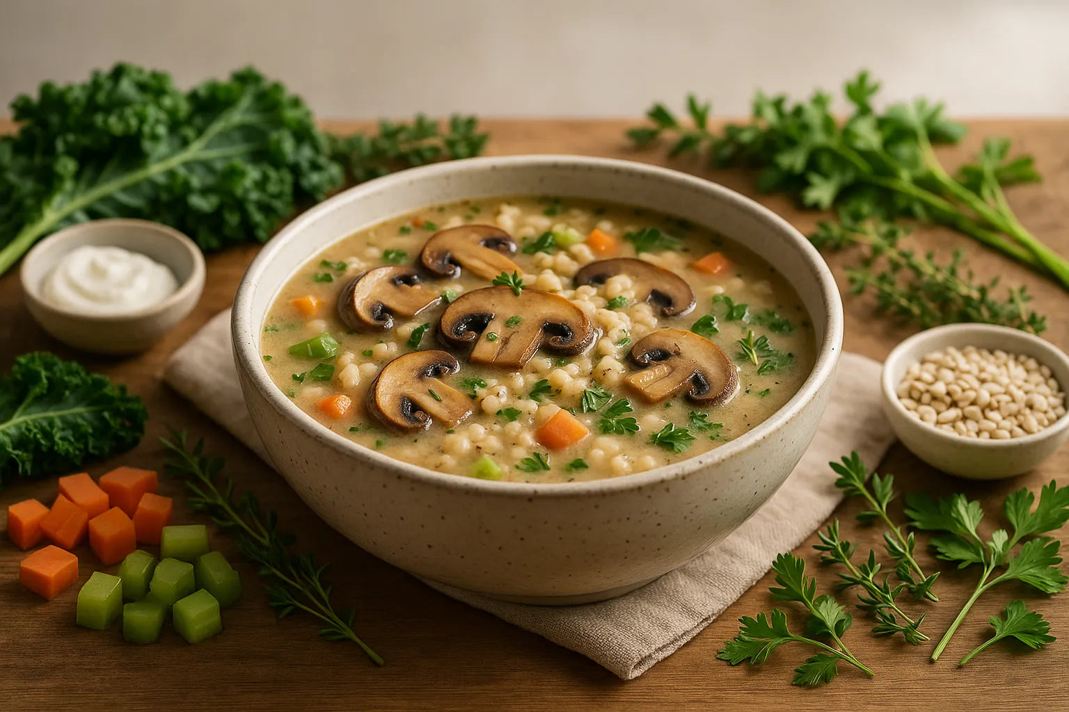 Mushroom Barley Soup