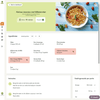 Noory Meal Plan and Recipe platform showing Harissa couscous recipe with ingredients and cooking instructions