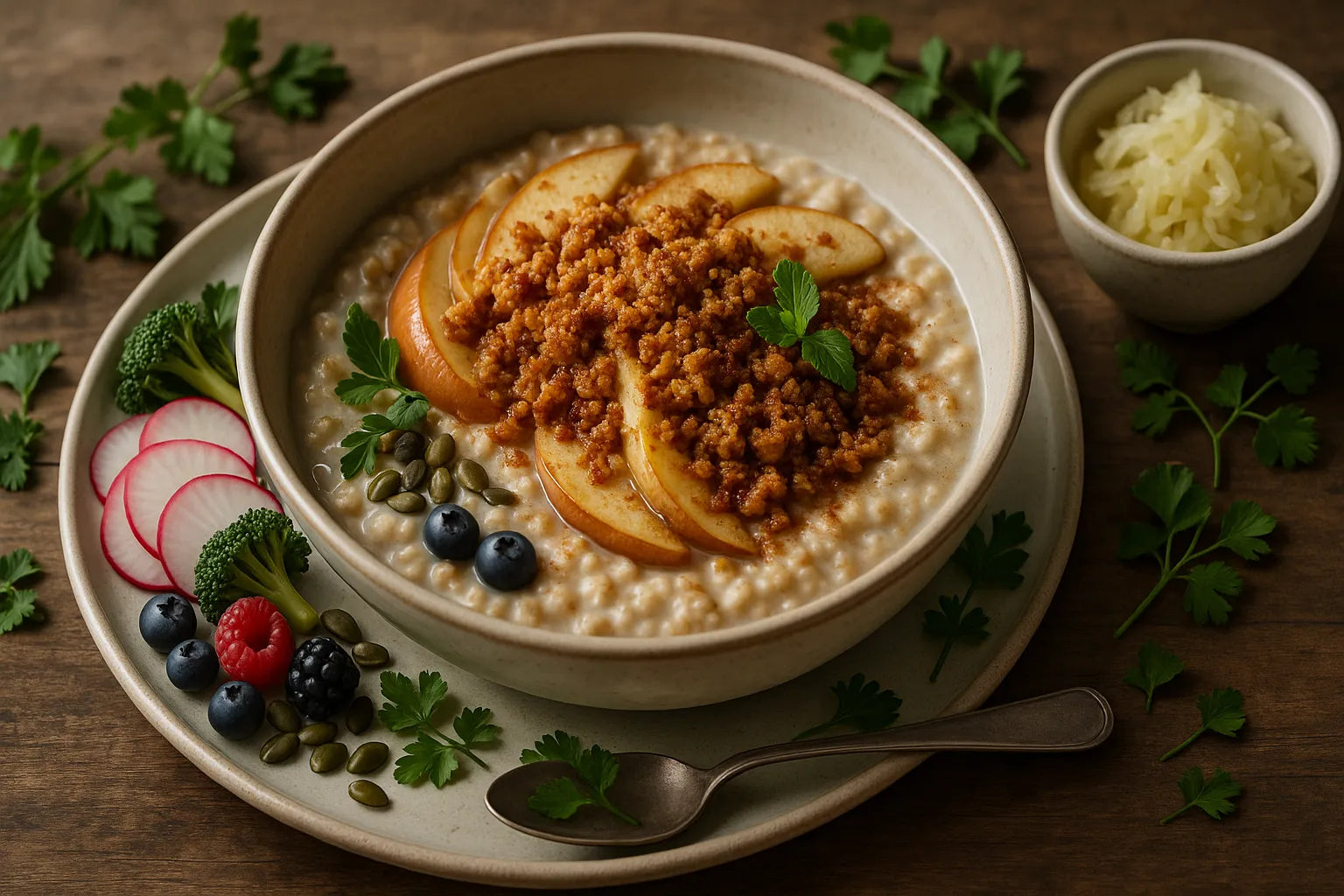 Oatmeal apple crumble
