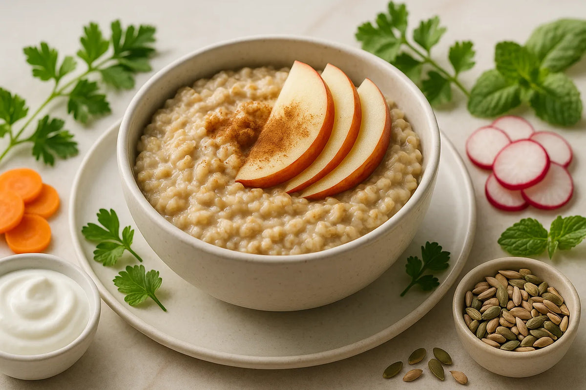 Haferbrei mit Apfel und Zimt