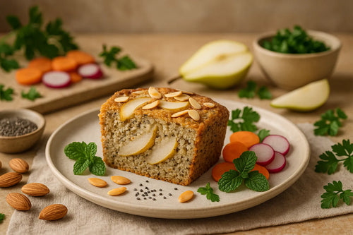 Pear Almond Chia Bake
