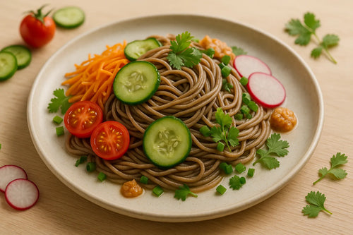 Pickled Cucumber Soba Salad